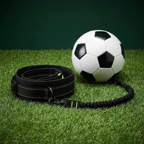 Football Kick Solo Training Belt Kit flat lay